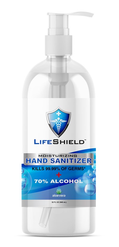 32 Oz Lifeshield Hand Sanitizer Eth.70 Pump Bottle